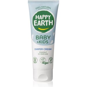 Happy Earth 100% Natural Diaper Cream for Baby & Kids zinkzalf Parfumvrij 75 ml