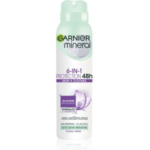 Garnier Mineral 5 Protection Antitranspirant Spray Alcoholvrij 48 h 150 ml