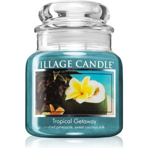 Village Candle Tropical Gateway geurkaars (Glass Lid) 390 gr