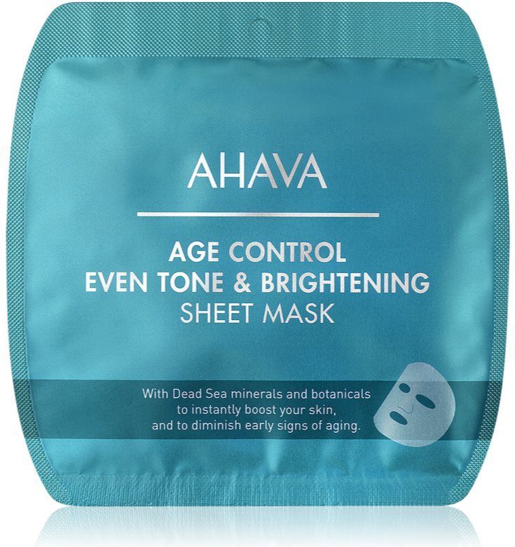 AHAVA Time To Smooth verhelderende sheet mask tegen Rimpels 1 st
