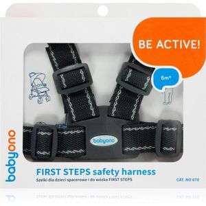 BabyOno Be Active Safety Harness First Steps haaraccessoire voor Kinderen Black 6 m+ 1 st
