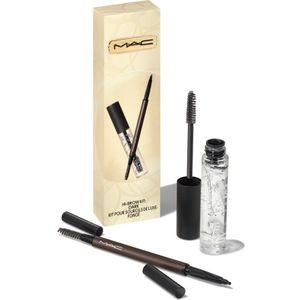 MAC Cosmetics Bubbles & Bows Hi-Brow Kit Gift Set voor Wenkbrauwen Tint dark 2 st