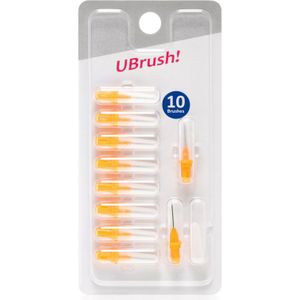 Herbadent UBrush! Vervangende Interdentalborstels-Tandenragers 0,8 mm Orange 10 st