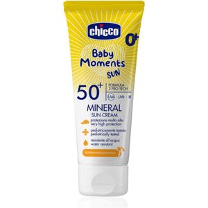 Chicco Baby Moments Sun Mineral Kinder Zonnebrandcrème SPF 50+ 0 m+ 75 ml
