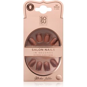 SOSU Cosmetics - Salon Nails - Valse Nagels - Tint Mocha Latte - 30 Stuks