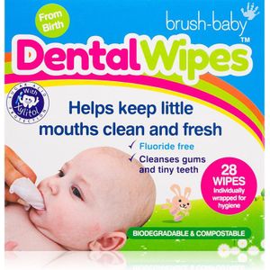 Brush Baby - DentalWipes - Doekjes voor Tanden - 28 st
