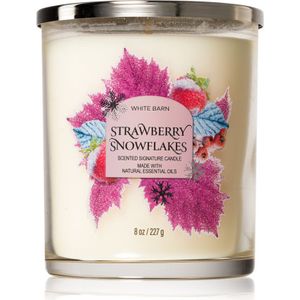 Bath & Body Works Strawberry Snowflakes geurkaars 227 g