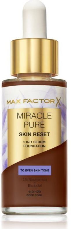 Max Factor Miracle Pure Skin Reset Serum foundation Tint 110-120 Deep Cool 30 ml
