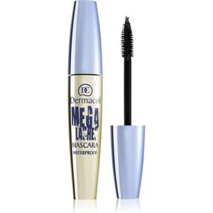 Dermacol Mega Lashes Waterproef Mascara voor Volume Tint  Black 12.5 ml
