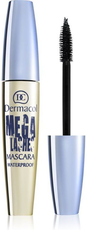 Dermacol Mega Lashes Waterproef Mascara voor Volume Tint  Black 12.5 ml