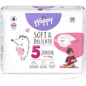 BELLA Baby Happy Soft&Delicate Size 5 Junior wegwerpluiers 11-18 kg 38 st