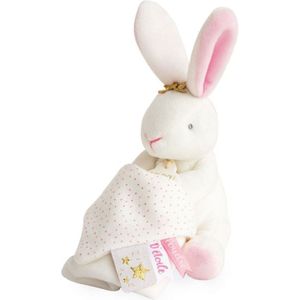 Doudou Gift Set Bunny Rabbit pluche knuffel voor Kinderen vanaf Geboorte White Rabbit 1 st