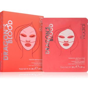 Rodial - Dragon's Blood Hyaluronic Jelly Mask - Gezichtsmasker - 4 Stuks - Hydrogel