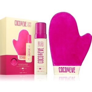 Coco & Eve Sunny Honey Ultimate Glow Kit zelfbruinende mousse met handschoen Dark (new pack) 200 ml