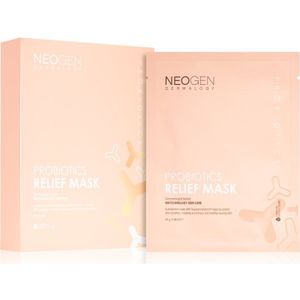 Neogen Dermalogy Probiotics Relief Mask kalmerende sheet mask met Probiotica 5 st