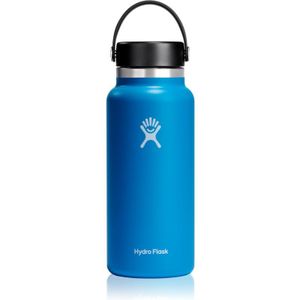 Hydro Flask Wide Mouth Flex Cap thermo drinkfles kleur Blue 946 ml