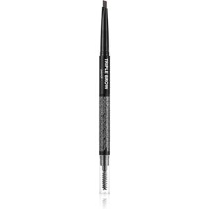 Flormar - Triple Brow Pencil - Wenkbrauwpotlood - Tint 001 Brunette - 0,75 g