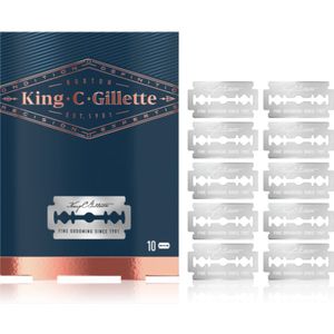 Gillette King C. Double Edge - Vervangende Scheermesjes - 10 st
