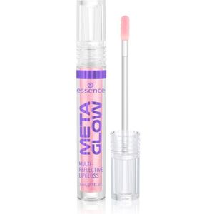 essence META GLOW MULTI-REFLECTIVE lipgloss met een holografisch effect Tint 02 Digital Pink 3 ml