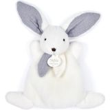 Doudou Happy Rabbit pluche knuffel Blue 17 cm 1 st