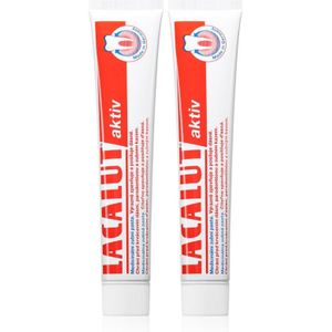 Lacalut - Aktiv Tandpasta - 2x75 ml - Anti-parodontitis