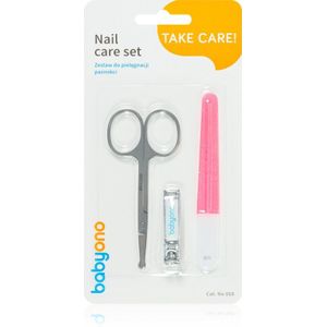 BabyOno Take Care Nail Care Manicure Set voor Kinderen Red