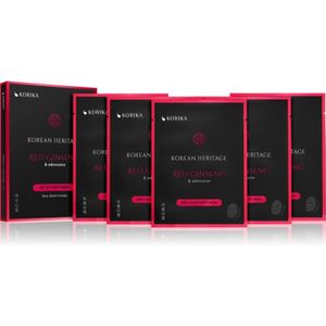 KORIKA - Korean Heritage Red Ginseng & Adenosine - Gezichtsmasker - Rood - 5 x 25 g