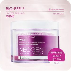 Neogen Dermalogy Bio-Peel+ Gauze Peeling Wine Exfolierende Pads  voor Huid Egalisatie en Porien Minimalisatie 8 st