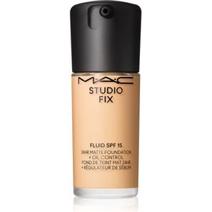 MAC Cosmetics Studio Fix Fluid SPF 15 24HR Matte Foundation + Oil Control Matterende Make-up SPF 15 Tint NC15 30 ml