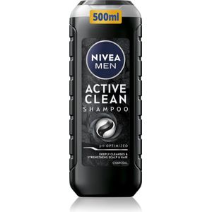 NIVEA MEN Active Clean Dieptereinigende Shampoo met actieve koolstof 500 ml
