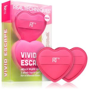 Real Techniques - Vivid Escape All About that Base Puff Set - Make-up Sponsje - 2 st