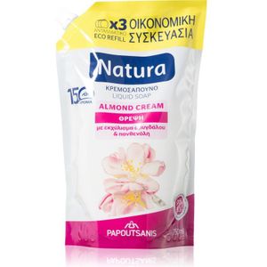 PAPOUTSANIS Natura Almond Cream Vloeibare Zeep Navulling 750 ml