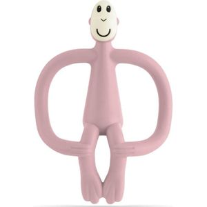 Matchstick Monkey Teething Toy and Gel Applicator bijtring met Borstel 2in1 Dusty Pink 1 st