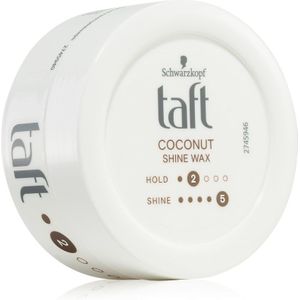 Schwarzkopf Taft Coconut Shine Haarwax toevoeging van Hydratatie en Glans 75 ml