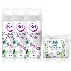 Bel Face & Body Cosmetic Pads + Cotton Buds handige verpakking