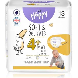 BELLA Baby Happy Soft&Delicate Size 4+ Maxi Plus wegwerpluiers 9-15 kg 13 st
