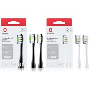 Oclean Professional Clean Set Vervangende Opzetstuk voor Tandenborstel Black & White