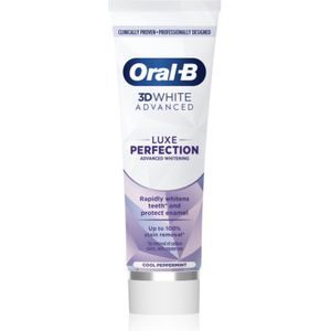 Oral B - 3D White Luxe Perfection - Whitening Tandpasta - Cool Peppermint - 75 ml