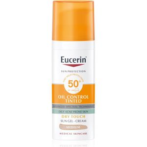 Eucerin Sun Oil Control Tinted zonnebrandcrème-gel SPF 50+ Tint Medium 50 ml