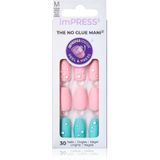 KISS imPRESS The No Glue Mani Medium valse nagels Dew Drop 30 st