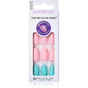 KISS imPRESS The No Glue Mani Medium valse nagels Dew Drop 30 st