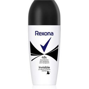 Rexona Invisible on Black + White Clothes Antitranspirant Roller 48h 50 ml