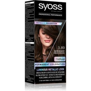 Syoss - Color Metallic Collection - Permanente Haarkleuring - 3-89 Bronze Coffee