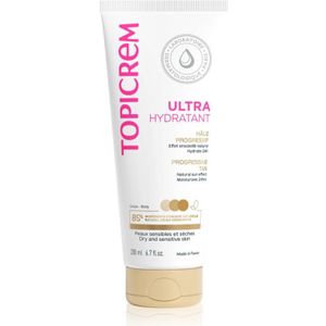 Topicrem UH BODY Ultra-Moisturizing Progressive Tan Hydraterende Zelfbruinings Melk  voor Droge en Gevoelige Huid 200 ml