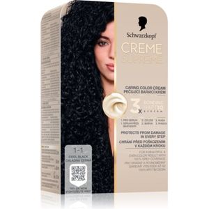 Schwarzkopf - Creme Supreme - Permanente Haarkleuring - Cool Black - 60 ml
