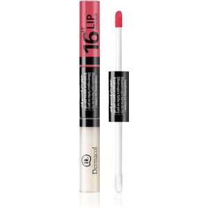 Dermacol 16H Lip Colour Langaanhoudende 2 fasen Lippenstift en Lipgloss Tint 16 4.8 gr