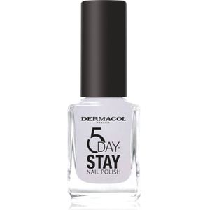 Dermacol 5 Day Stay Langaanhoudende Nagellak Tint 59 Mermaid White 11 ml