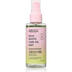 delhicious RICH ROOTS 5-in-1 Hair Oil Mist Leave-In Spray Conditioner 75 ml
