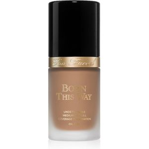 Too Faced Born This Way Flawless Coverage Natural Finish Foundation Dekkende Make-up voor Natuurlijke Uitstraling Tint Warm Beige 30 ml