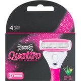 Wilkinson Sword Quattro Women Papaya & Perzik Scheermesjes - 3 stuks